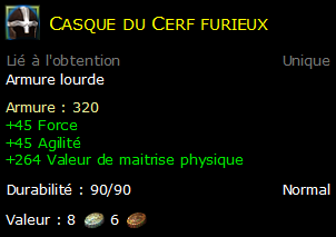 Casque du Cerf furieux