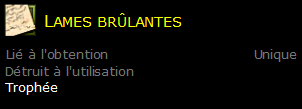 Lames brûlantes