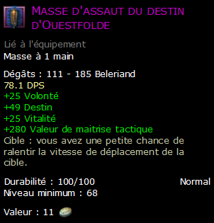 Masse d'assaut du destin d'Ouestfolde