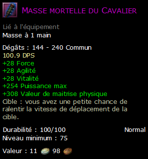 Masse mortelle du Cavalier