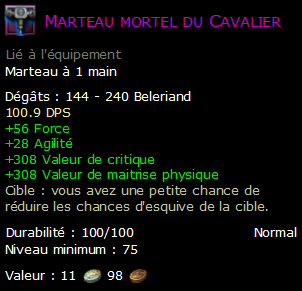 Marteau mortel du Cavalier