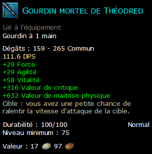 Gourdin mortel de Théodred
