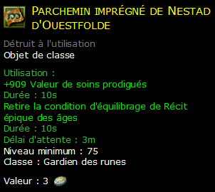 Parchemin imprégné de Nestad d'Ouestfolde