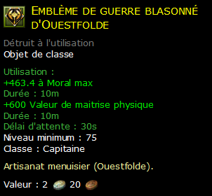 Emblème de guerre blasonné d'Ouestfolde