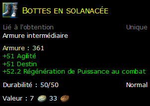 Bottes en solanacée