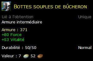 Bottes souples de bûcheron