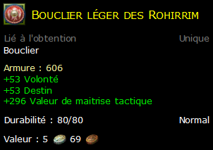 Bouclier léger des Rohirrim