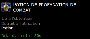 Potion de profanation de combat