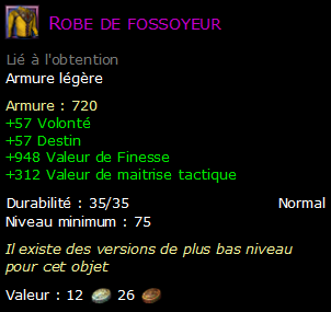 Robe de fossoyeur