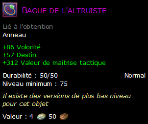 Bague de l'altruiste