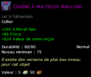 Chaîne à multiples maillons