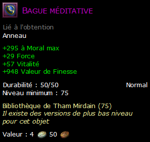 Bague méditative