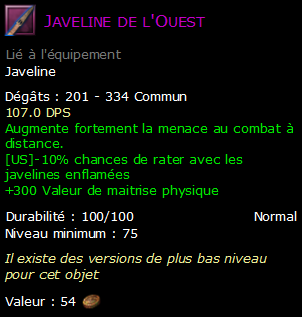 Javeline de l'Ouest