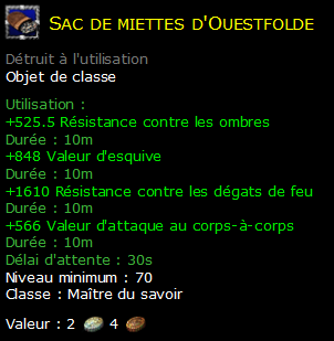 Sac de miettes d'Ouestfolde