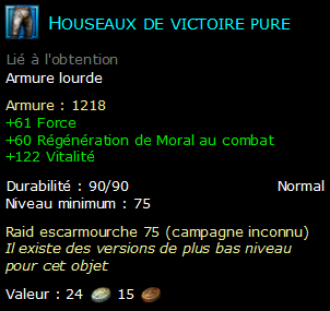 Houseaux de victoire pure