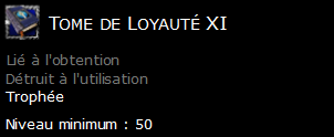 Tome de Loyauté XI