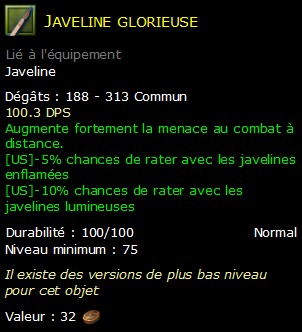 Javeline glorieuse