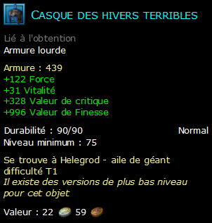 Casque des hivers terribles