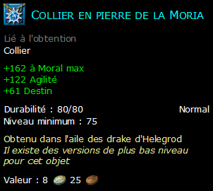 Collier en pierre de la Moria