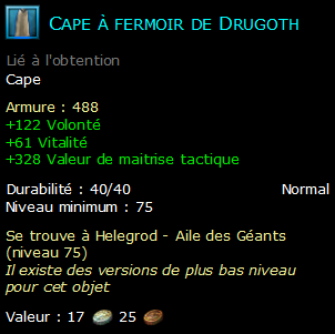 Cape à fermoir de Drugoth