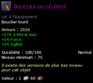 Bouclier de célérité