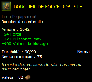 Bouclier de force robuste