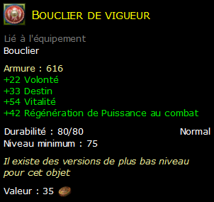 Bouclier de vigueur