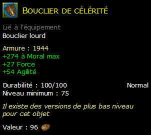 Bouclier de célérité