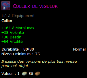 Collier de vigueur