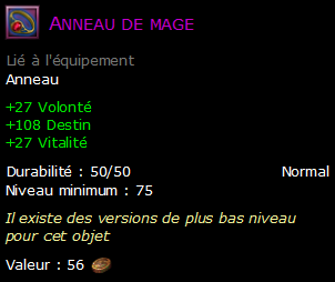 Anneau de mage