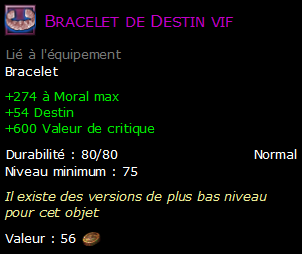 Bracelet de Destin vif