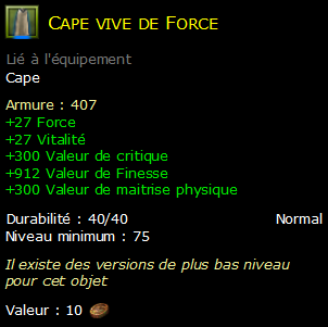 Cape vive de Force