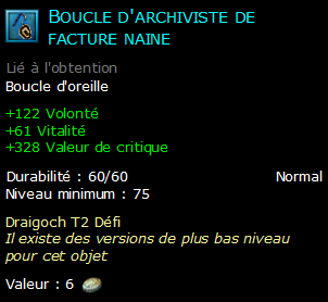 Boucle d'archiviste de facture naine