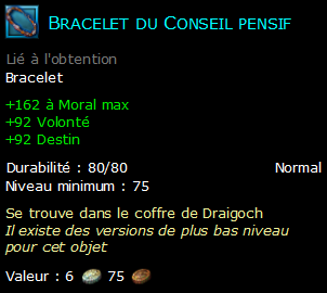 Bracelet du Conseil pensif