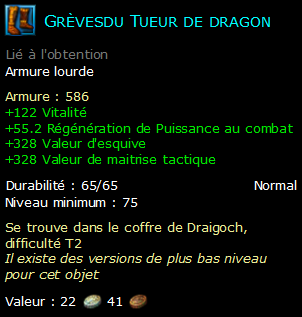 Grèvesdu Tueur de dragon