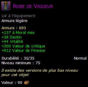 Robe de Vigueur