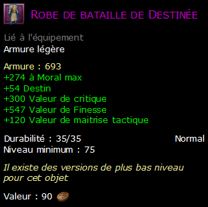 Robe de bataille de Destinée