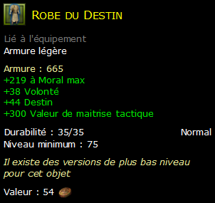 Robe du Destin