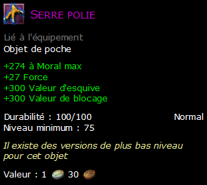 Serre polie