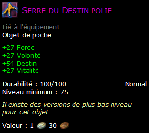 Serre du Destin polie