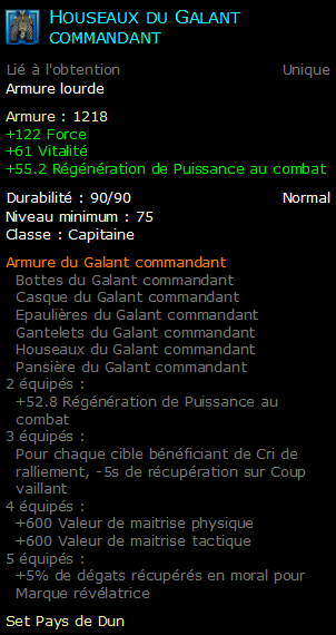 Houseaux du Galant commandant