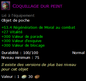 Coquillage dur peint