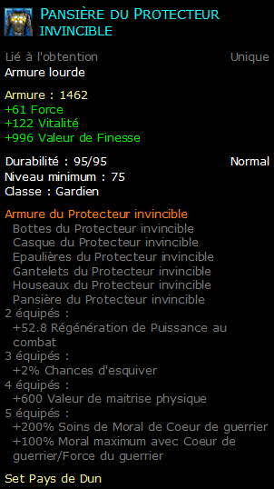 Pansière du Protecteur invincible