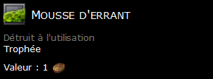 Mousse d'errant