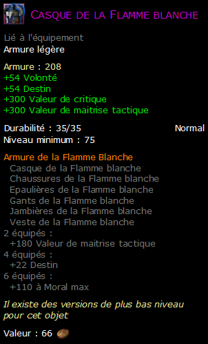 Casque de la Flamme blanche