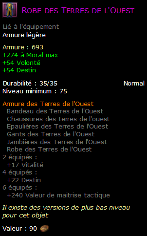 Robe des Terres de l'Ouest