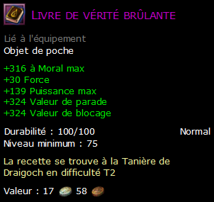 Livre de vérité brûlante