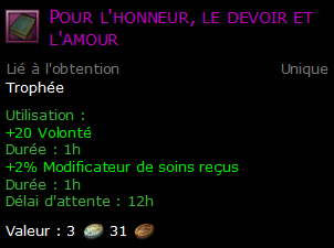 Pour l'honneur, le devoir et l'amour