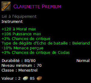 Clarinette Premium