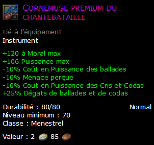 Cornemuse premium du chantebataille